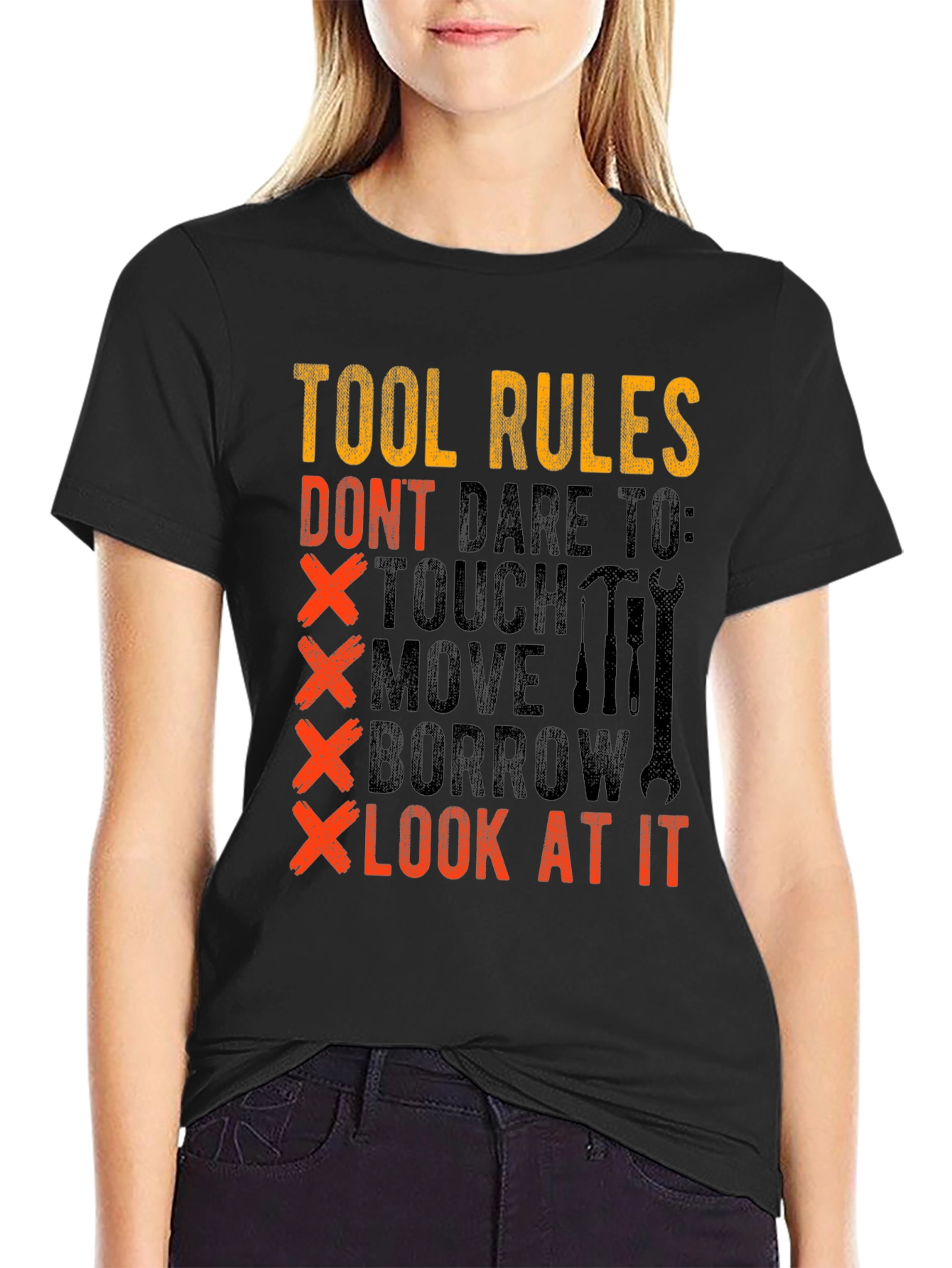 Tool Rules Graphic T-Shirt - Dont Touch My Tools!