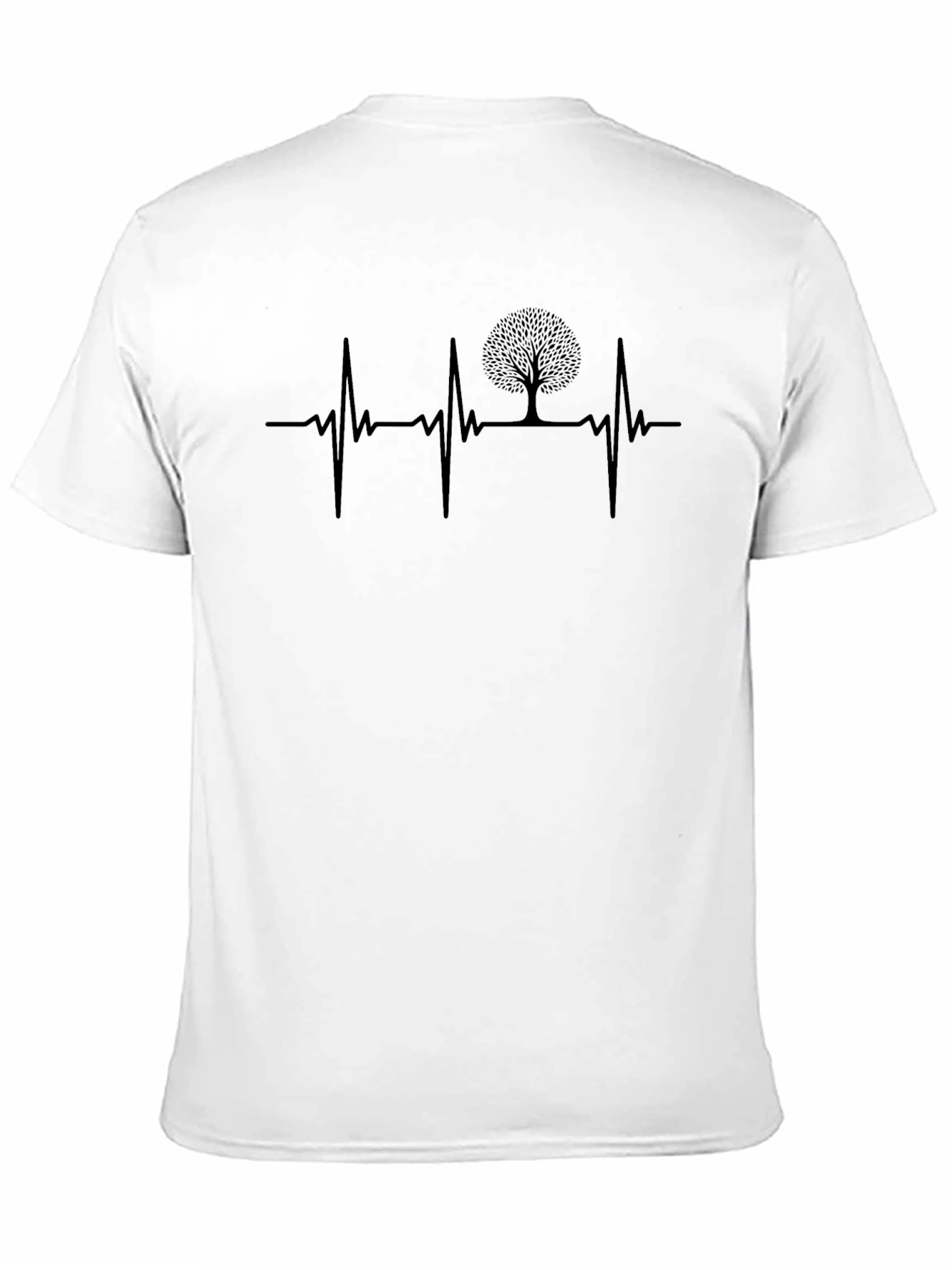 Tree Heartbeat Graphic Tee - Nature Lover Shirt