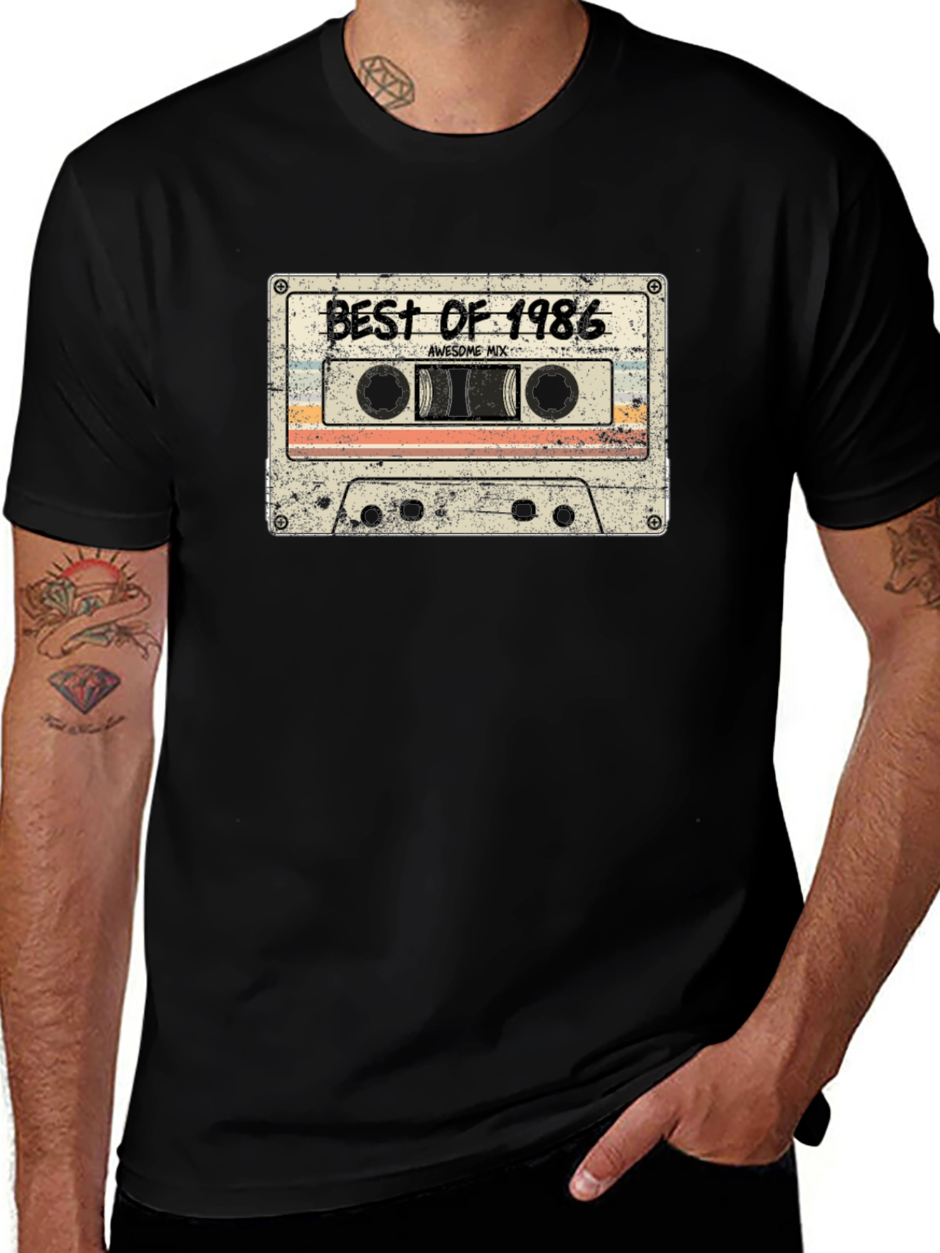 Best of 1986 Cassette Tape Graphic T-Shirt