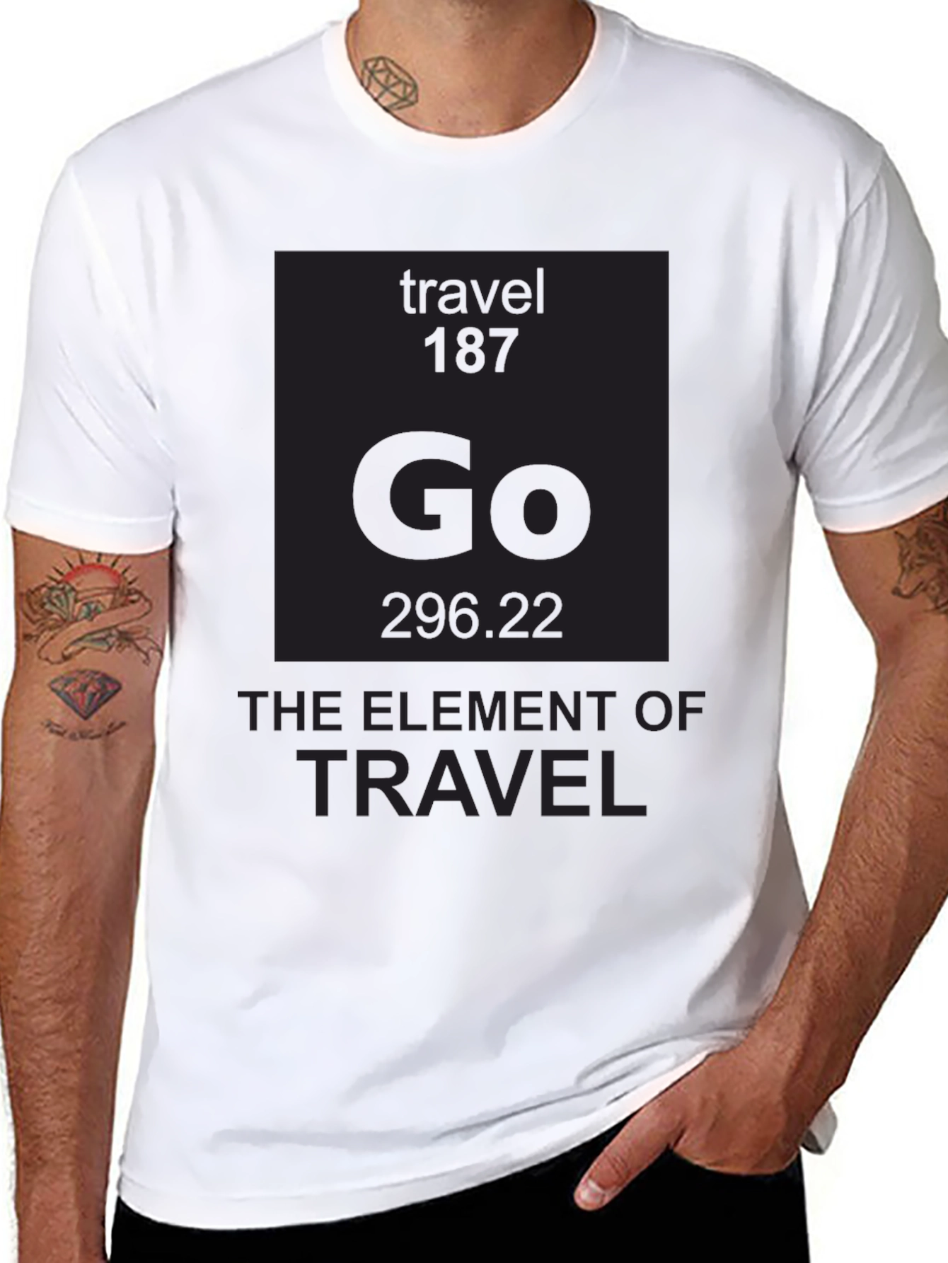Travel Element Graphic T-Shirt - Black