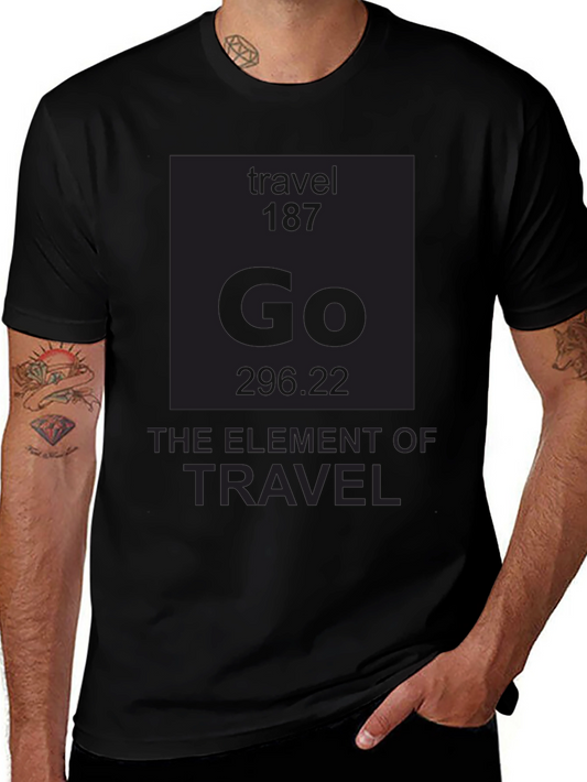 Travel Element Graphic T-Shirt - Black
