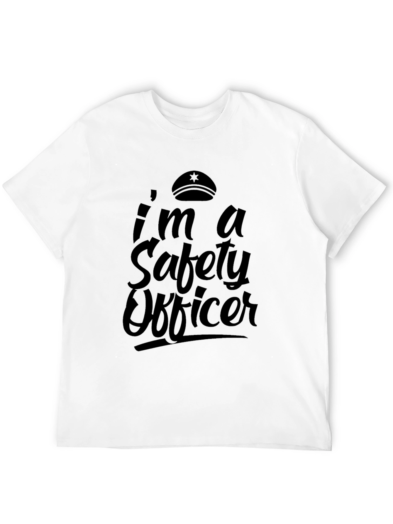 Safety Officer Graphic Tee - Mens Black T-Shirt