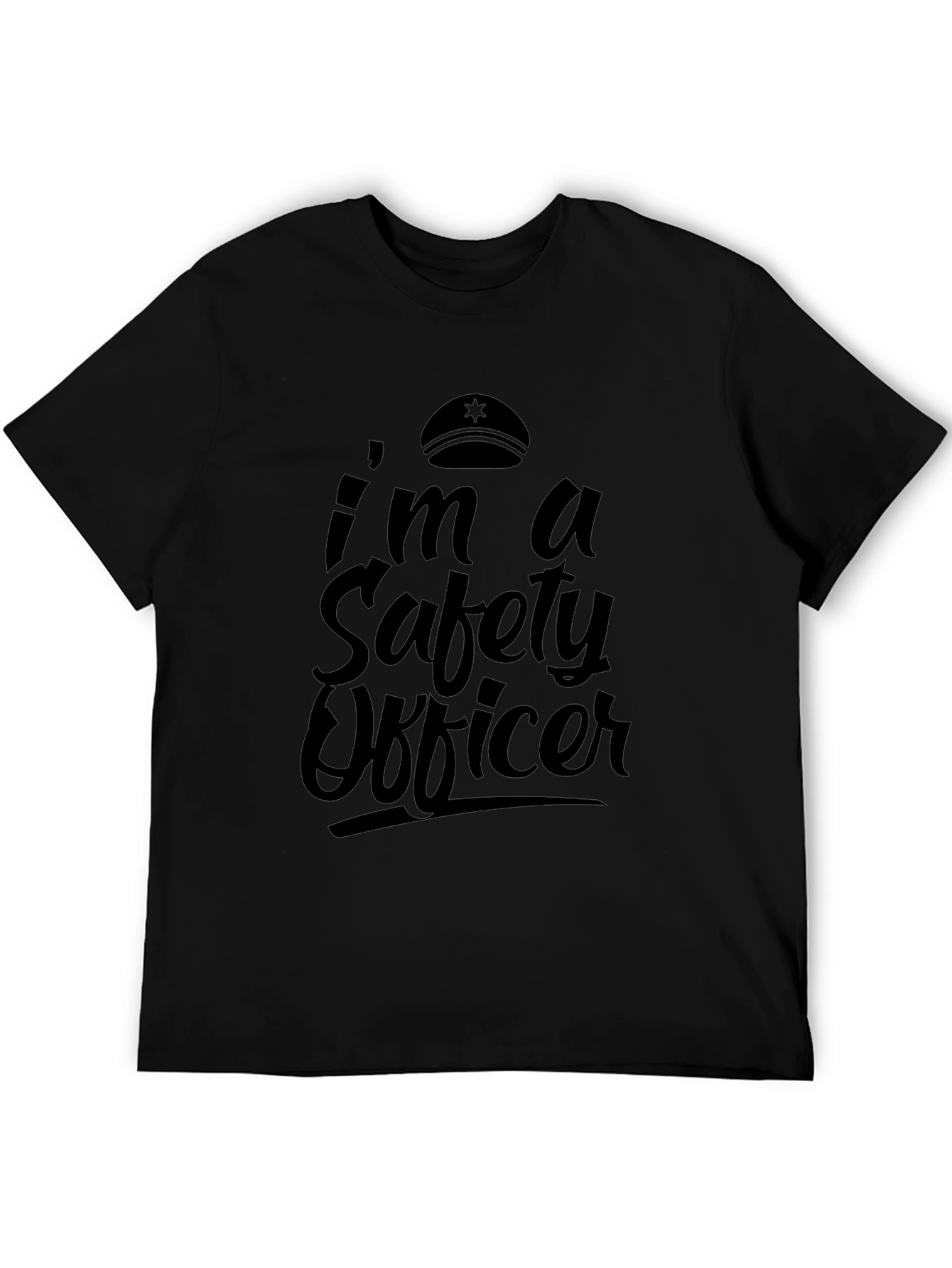 Safety Officer Graphic Tee - Mens Black T-Shirt