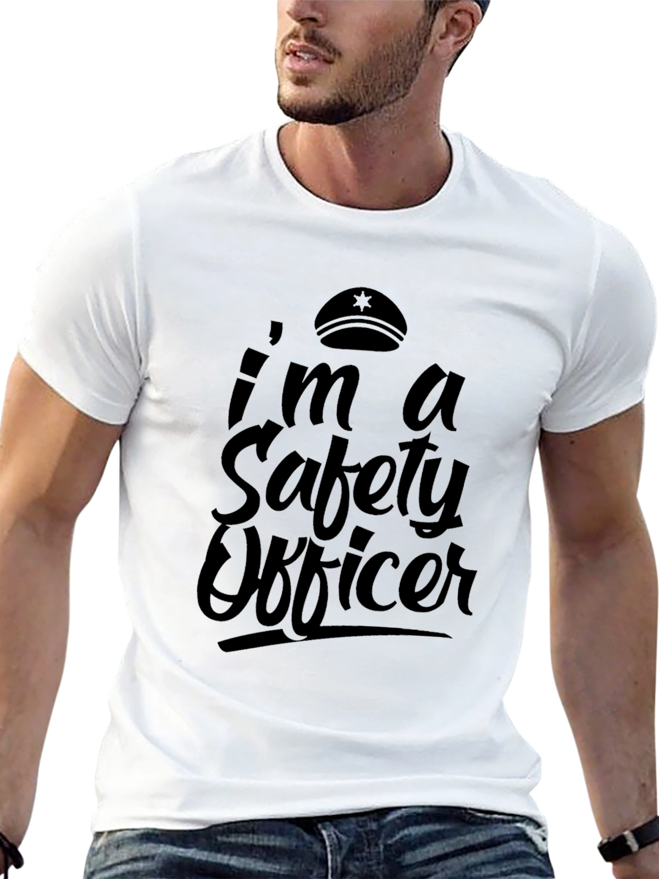Safety Officer Graphic Tee - Mens Black T-Shirt