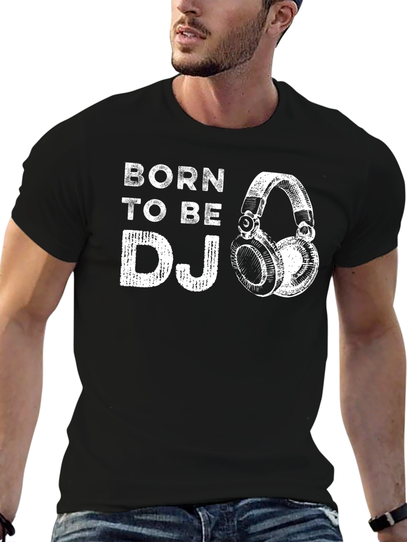 Born to Be DJ - Graphic Print T-Shirt