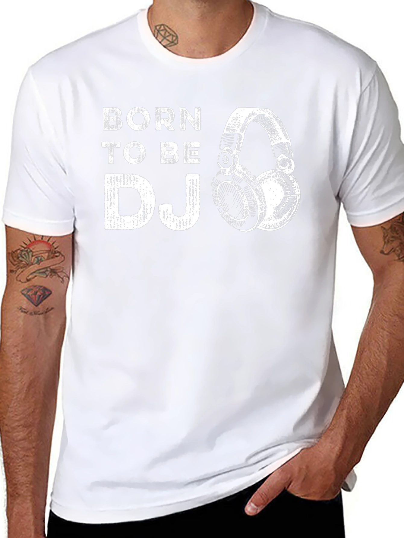 Born to Be DJ - Graphic Print T-Shirt