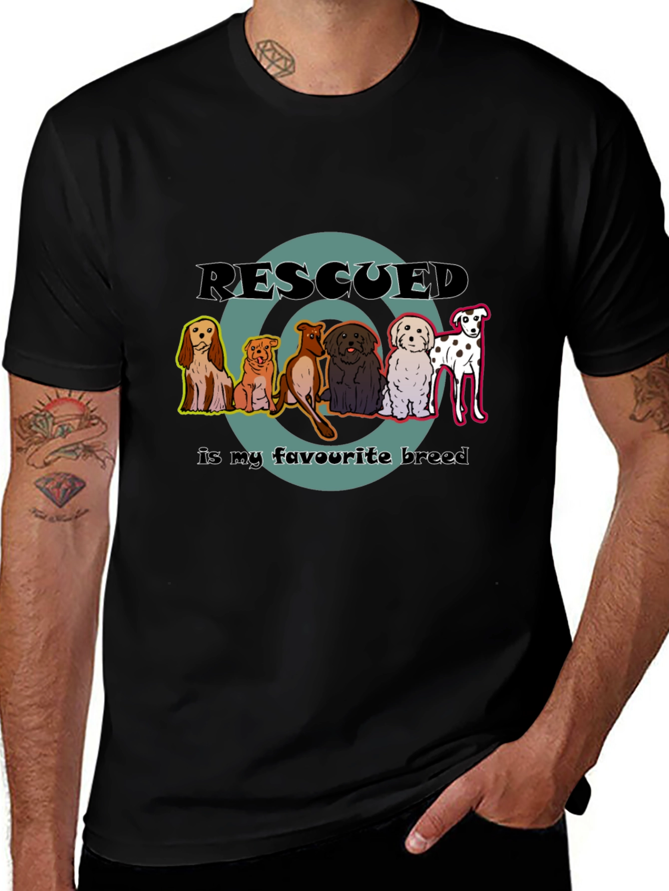 Rescued Dogs T-Shirt - Favorite Breed Tee