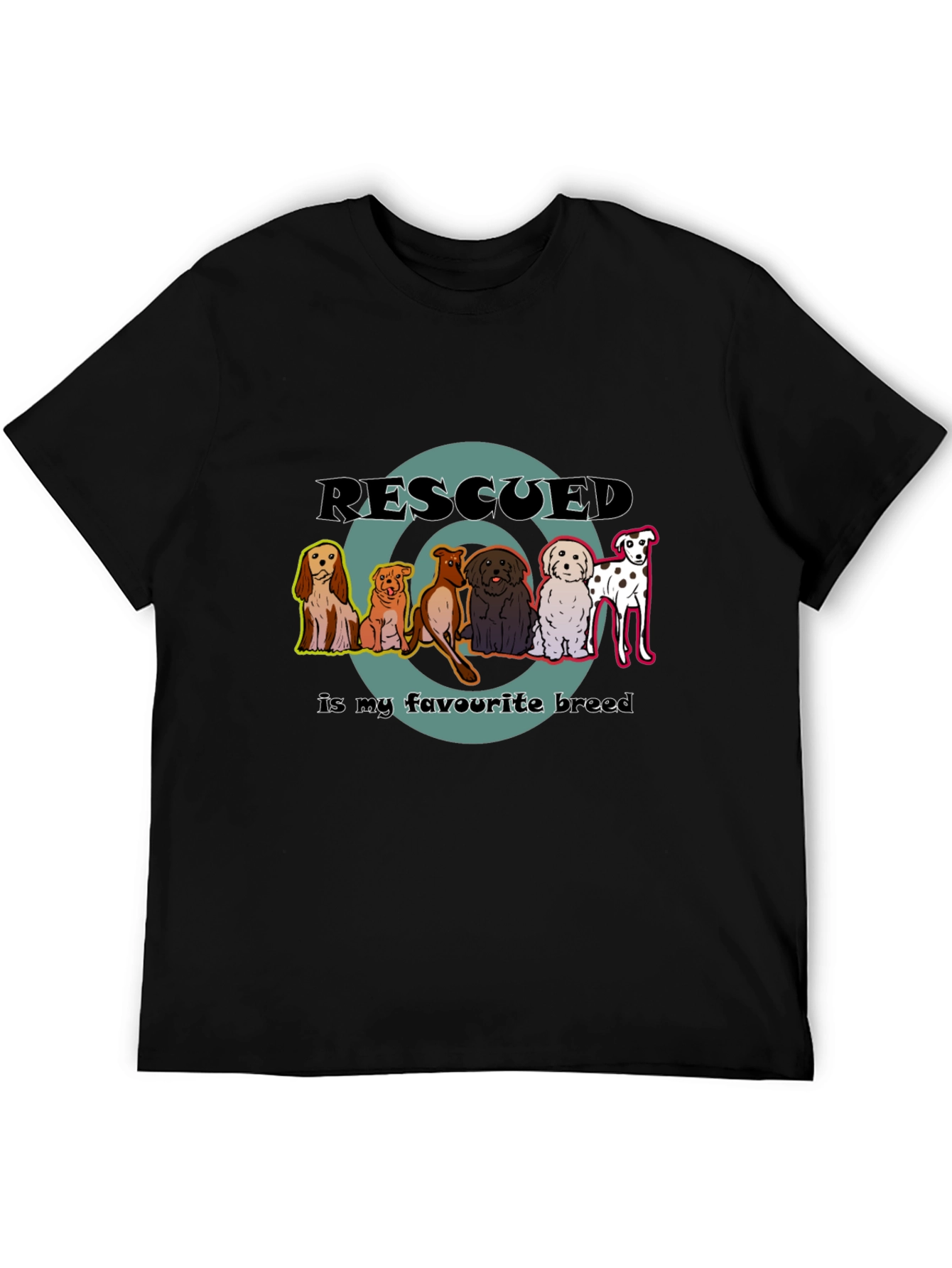 Rescued Dogs T-Shirt - Favorite Breed Tee