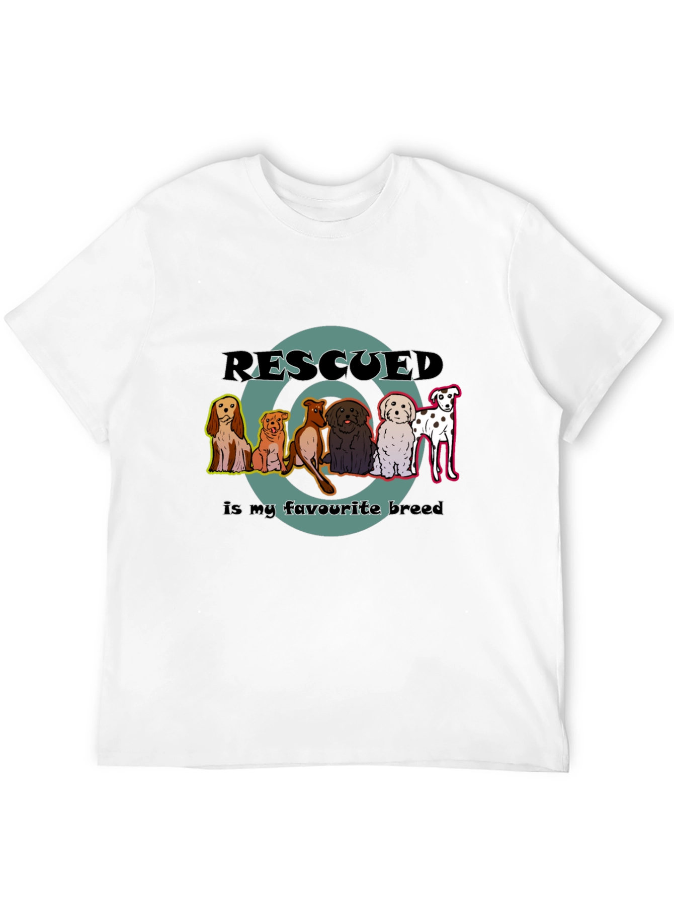 Rescued Dogs T-Shirt - Favorite Breed Tee