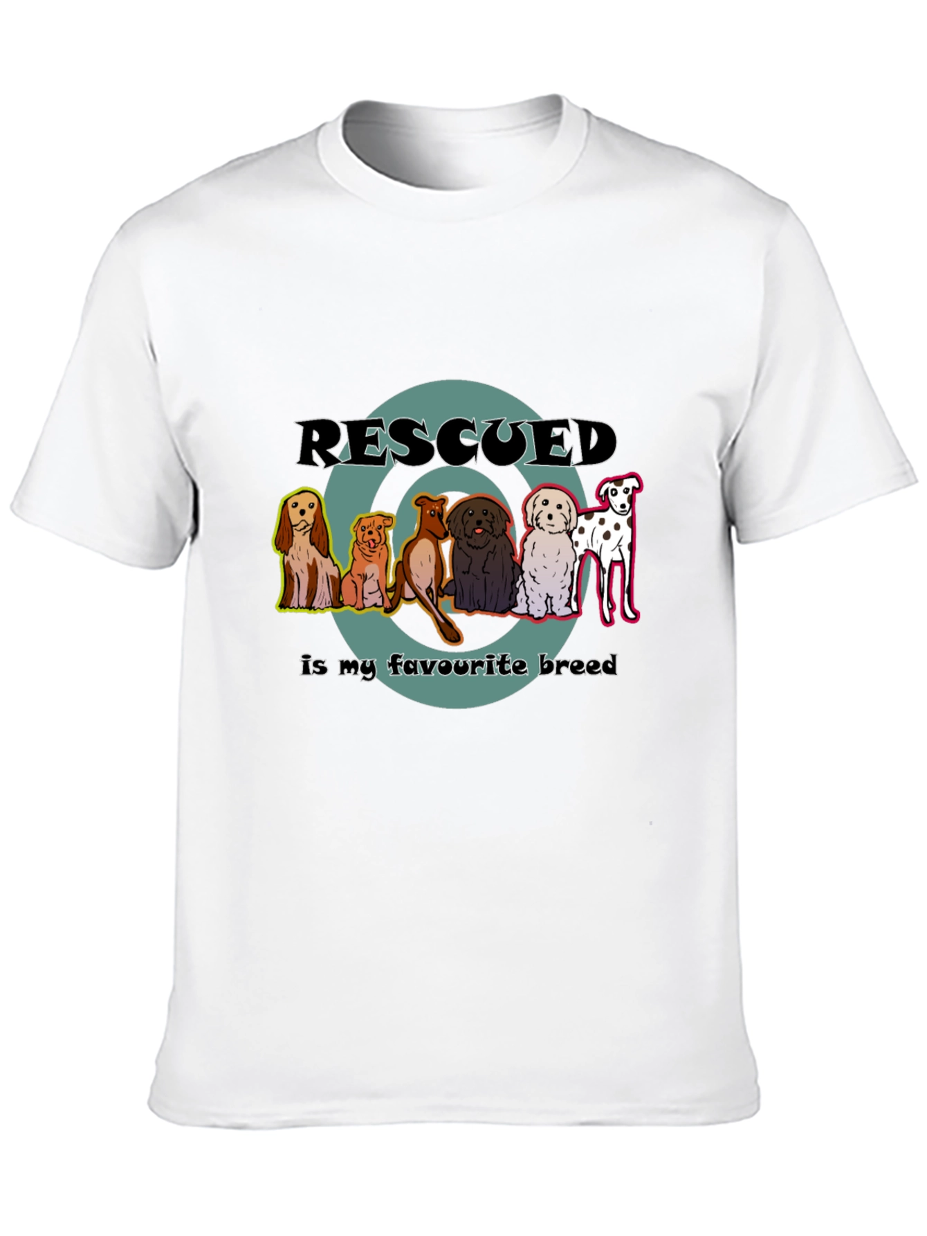 Rescued Dogs T-Shirt - Favorite Breed Tee