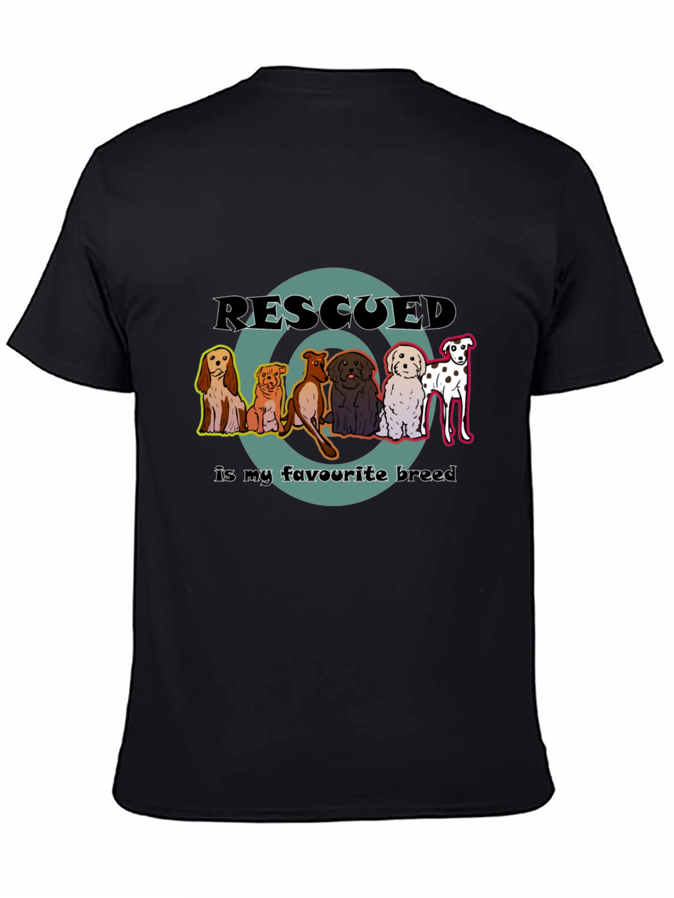 Rescued Dogs T-Shirt - Favorite Breed Tee