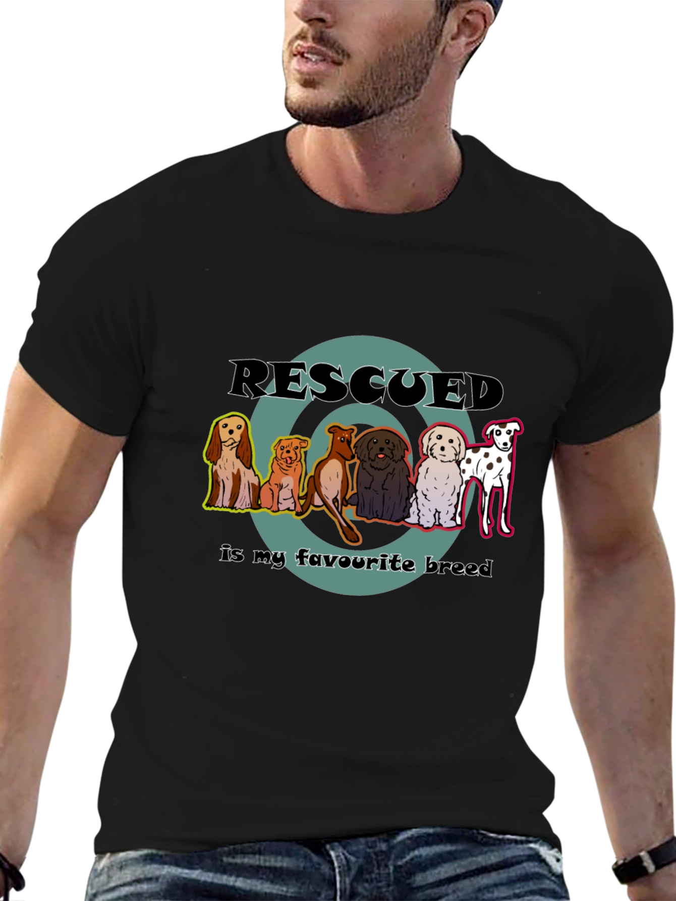 Rescued Dogs T-Shirt - Favorite Breed Tee