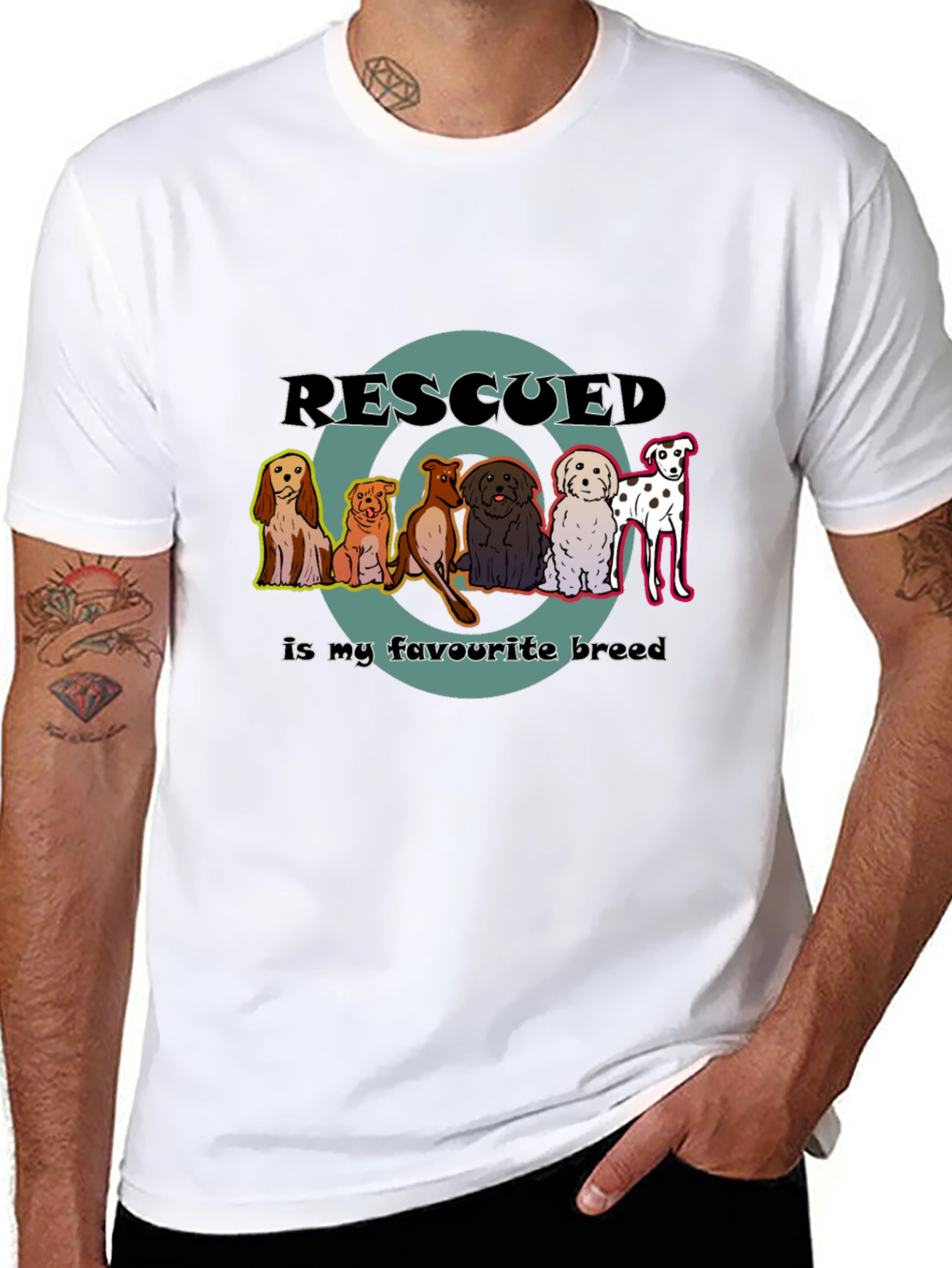 Rescued Dogs T-Shirt - Favorite Breed Tee