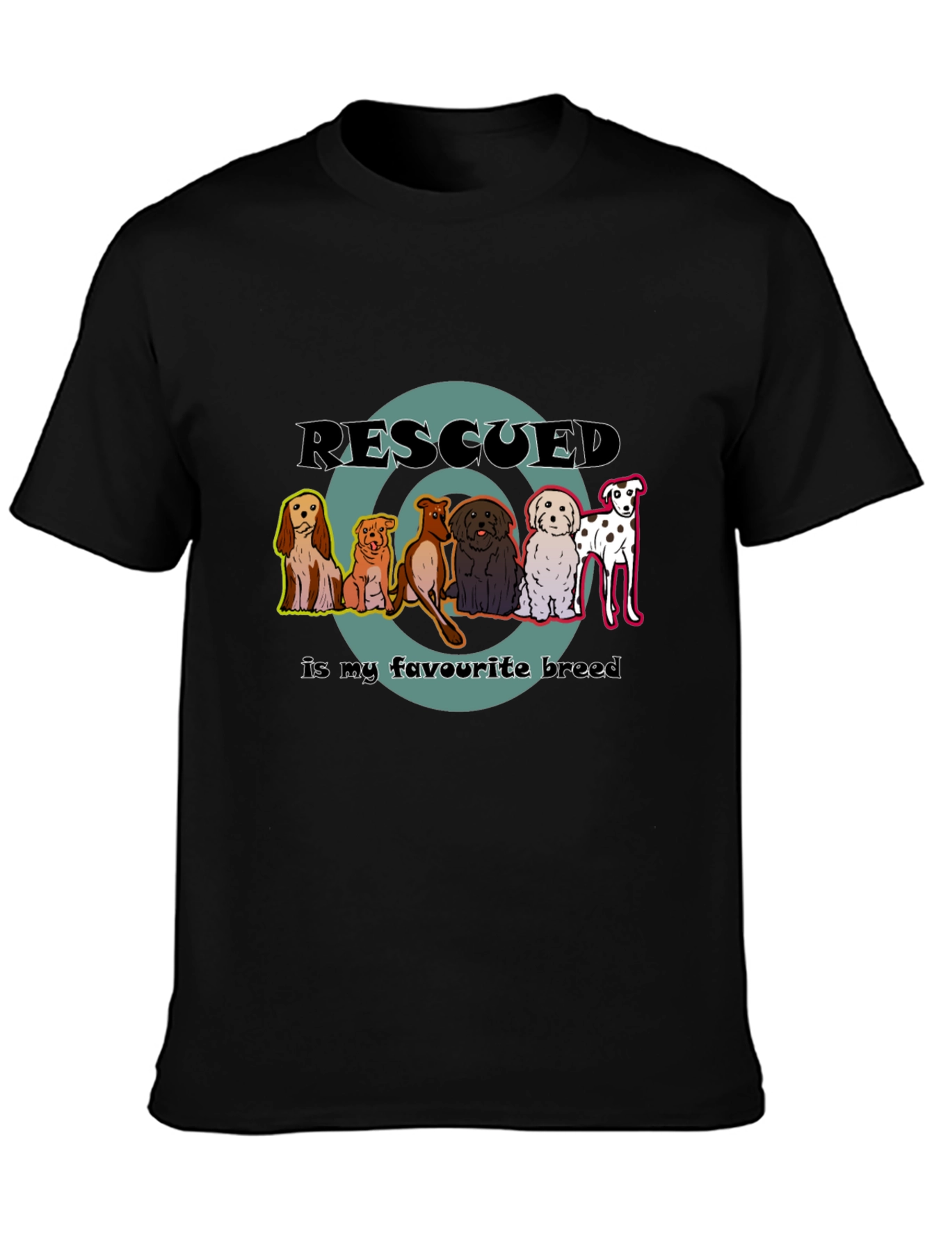 Rescued Dogs T-Shirt - Favorite Breed Tee