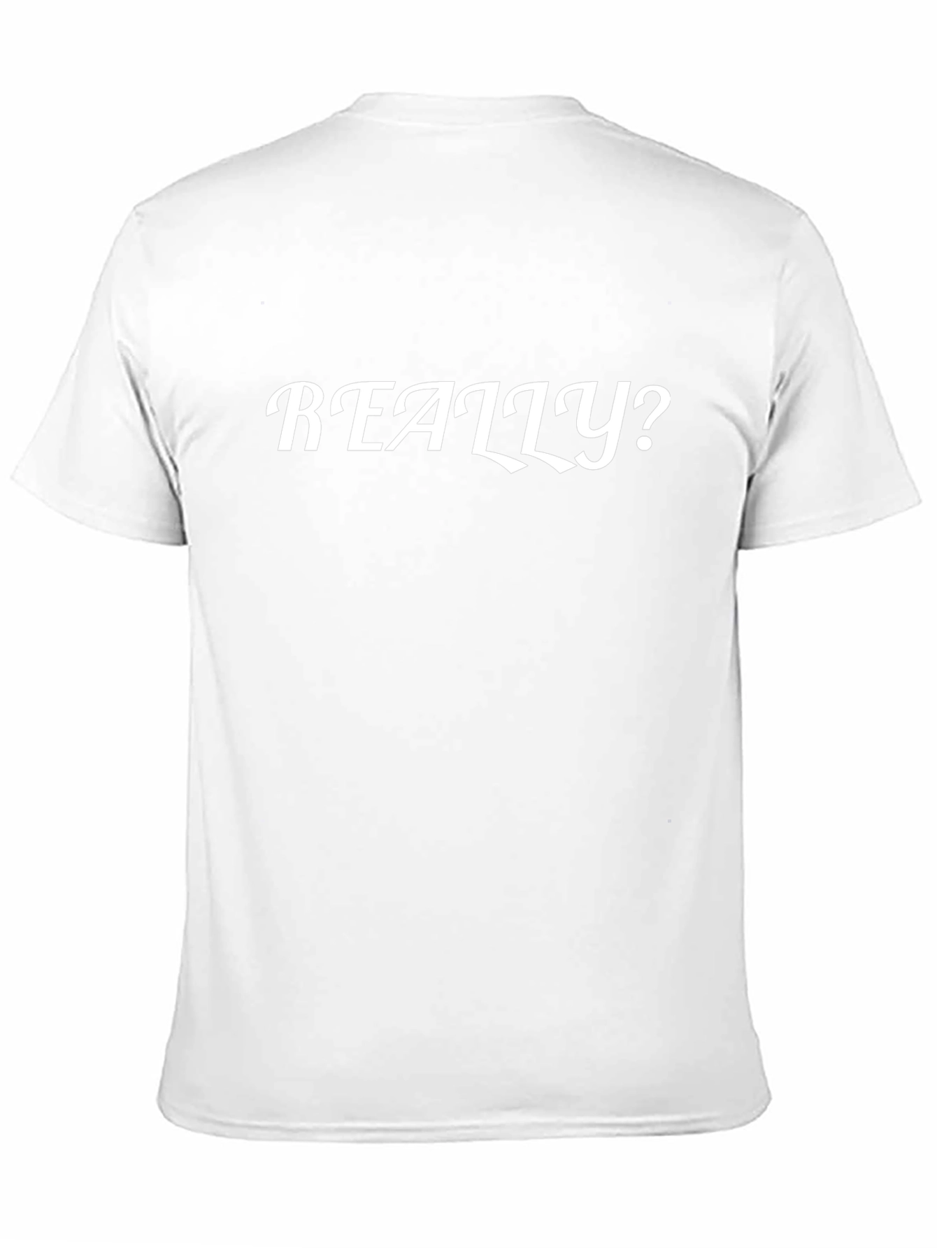 Really? Graphic Tee - Mens Black Cotton T-Shirt