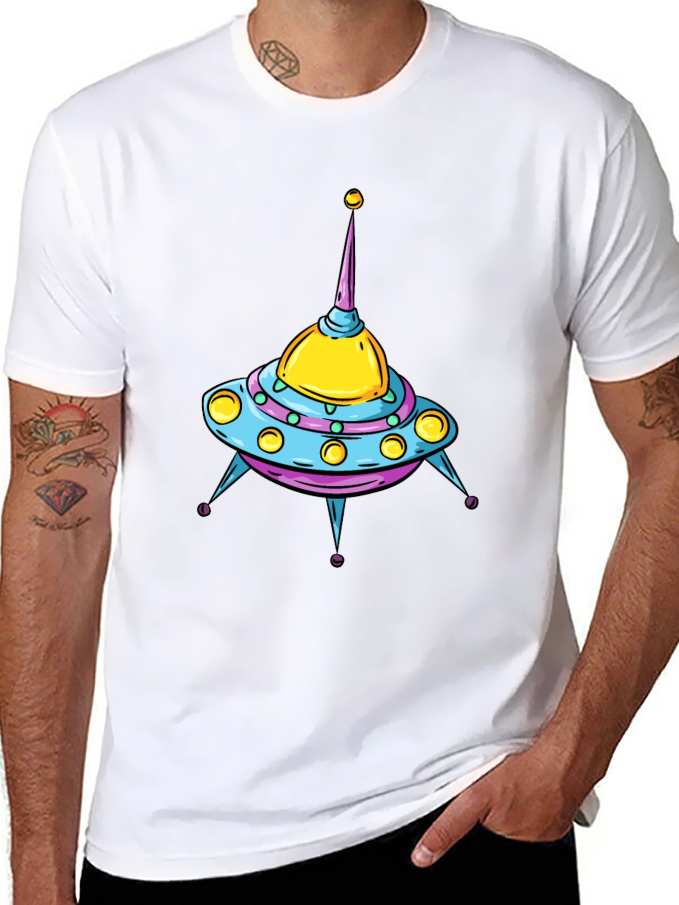 UFO Graphic T-Shirt - Space Adventure Tee