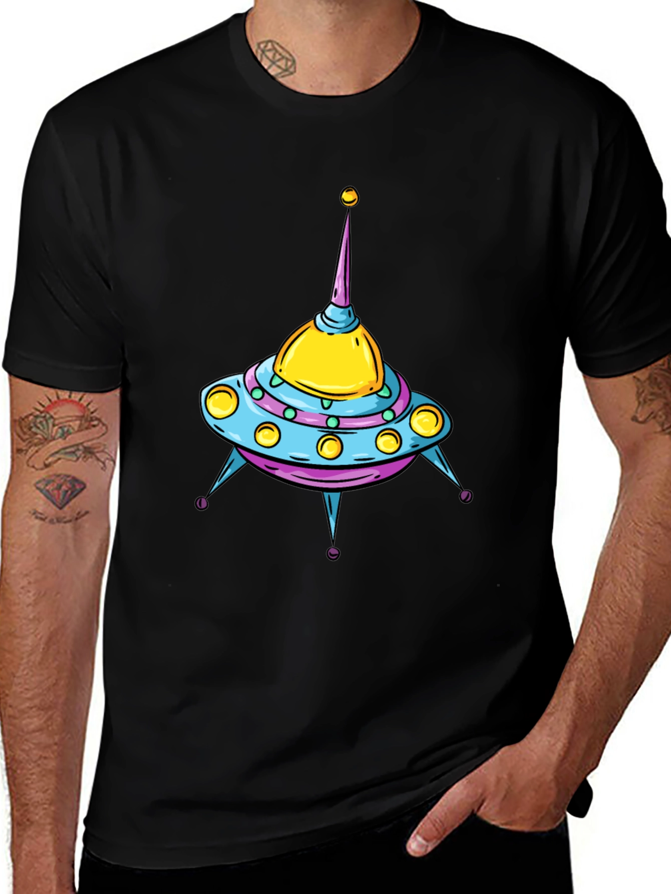 UFO Graphic T-Shirt - Space Adventure Tee