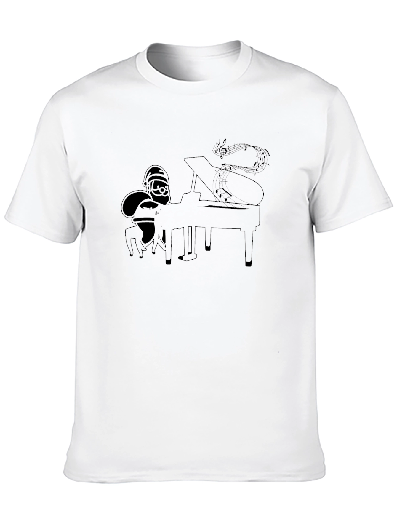 Santa Playing Piano T-Shirt