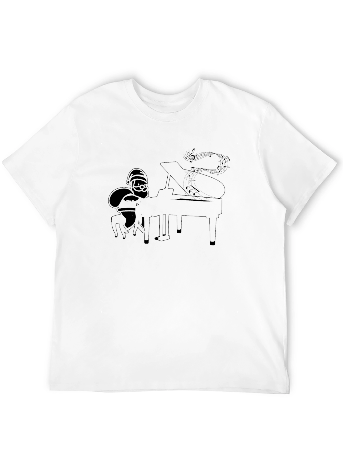Santa Playing Piano T-Shirt
