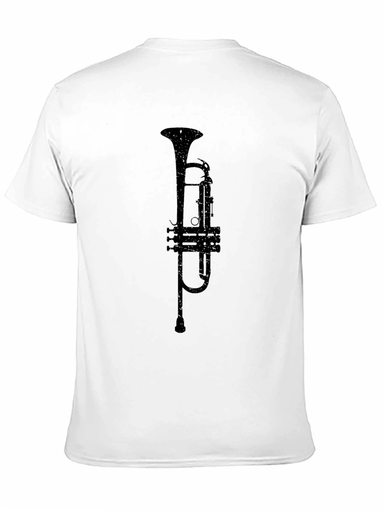 Trumpet Graphic Black T-Shirt - Music Lovers Tee