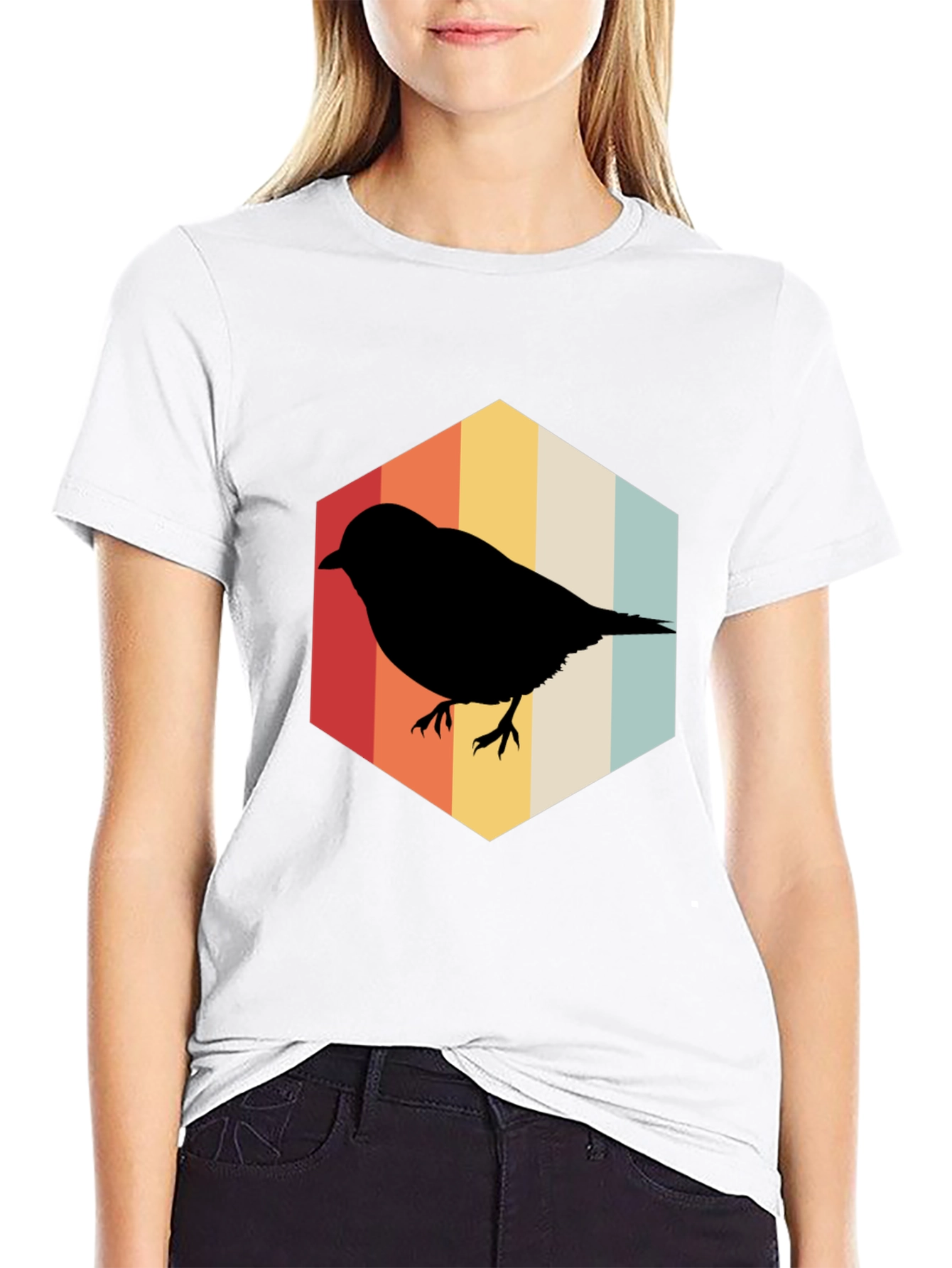 Retro Bird Silhouette T-Shirt