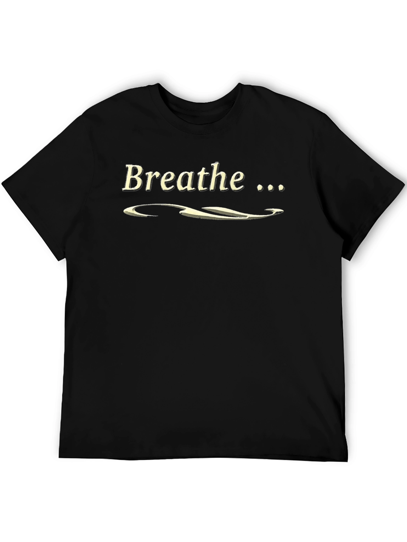 Breathe Graphic Tee - Black Relaxed Fit