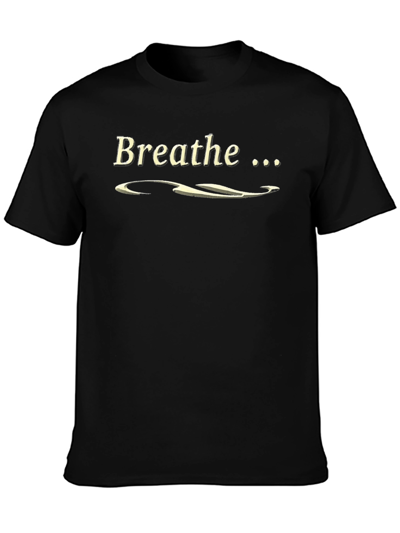 Breathe Graphic Tee - Black Relaxed Fit