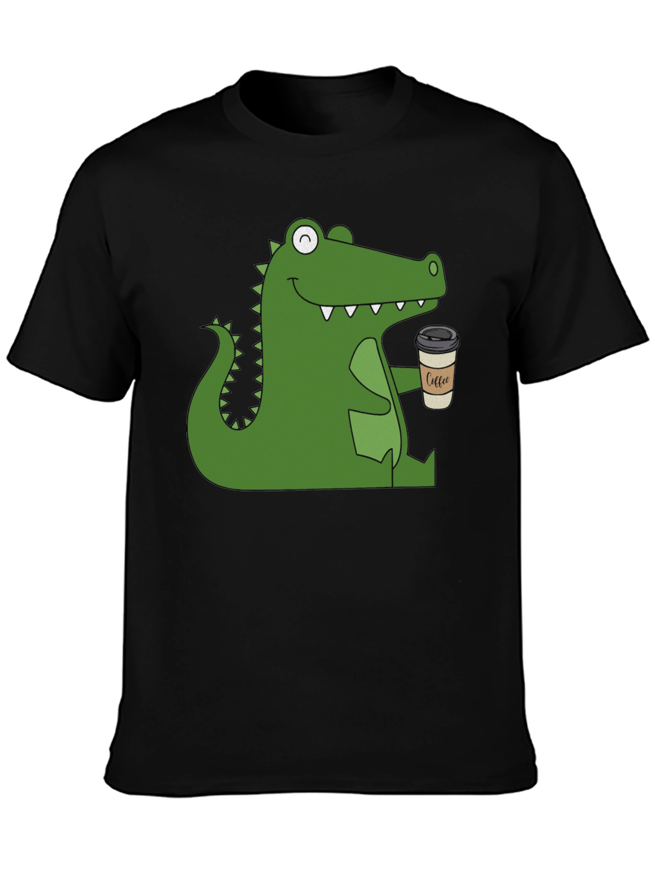 Alligator Coffee Black T-Shirt