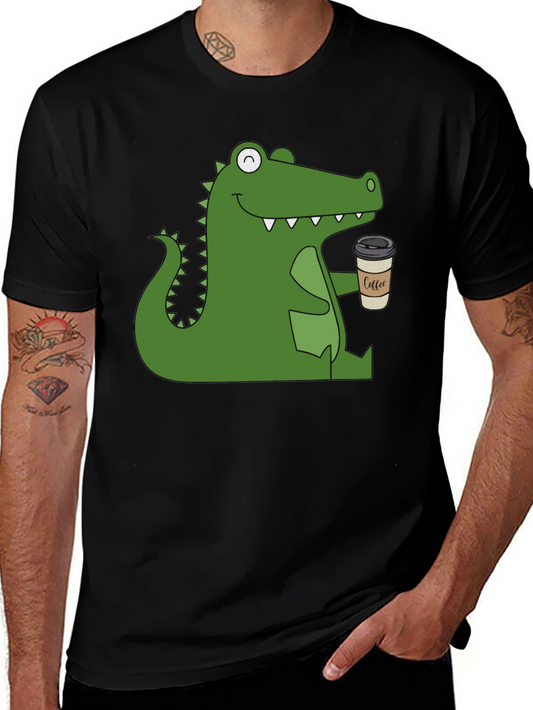Alligator Coffee Black T-Shirt