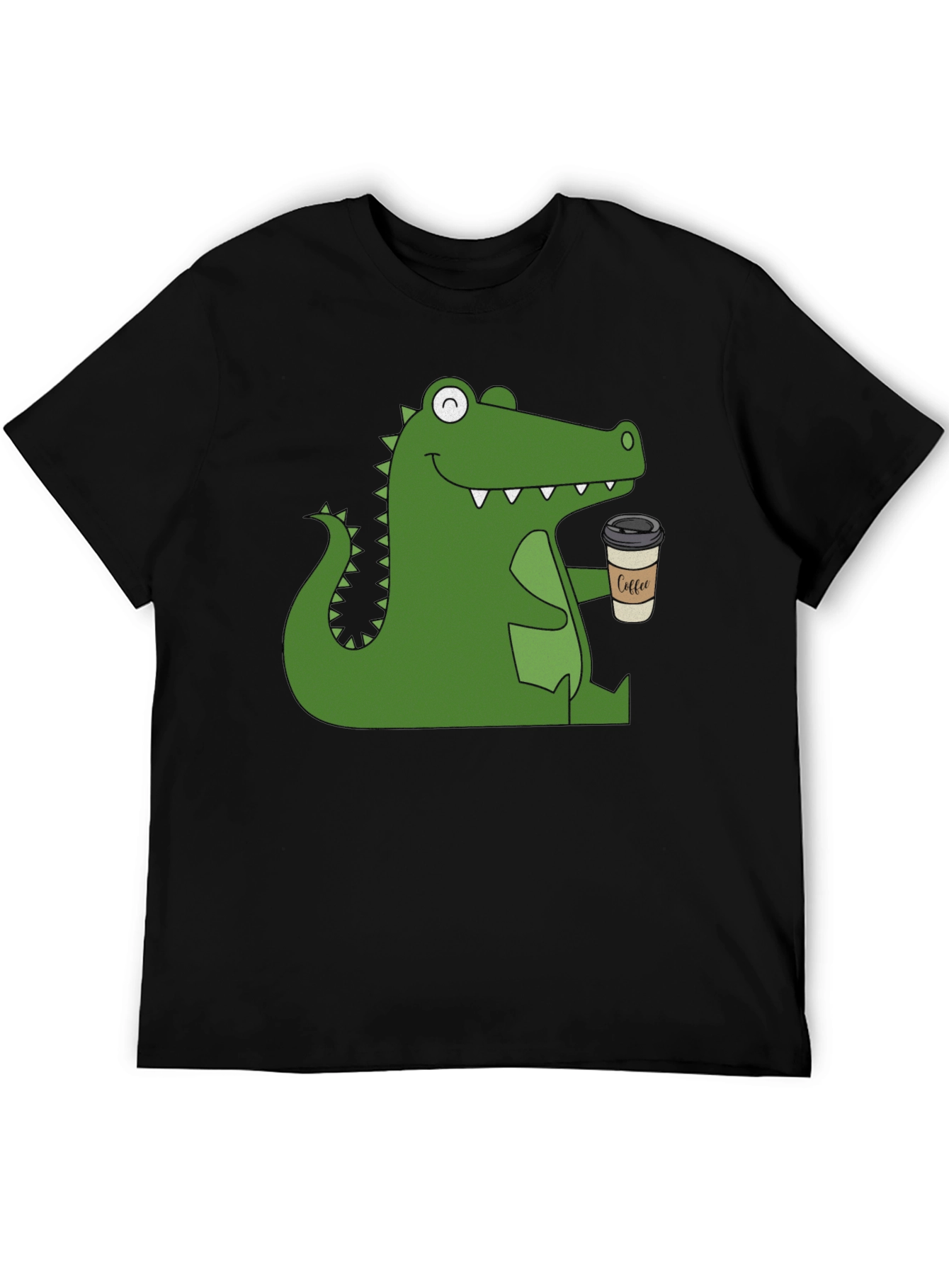 Alligator Coffee Black T-Shirt