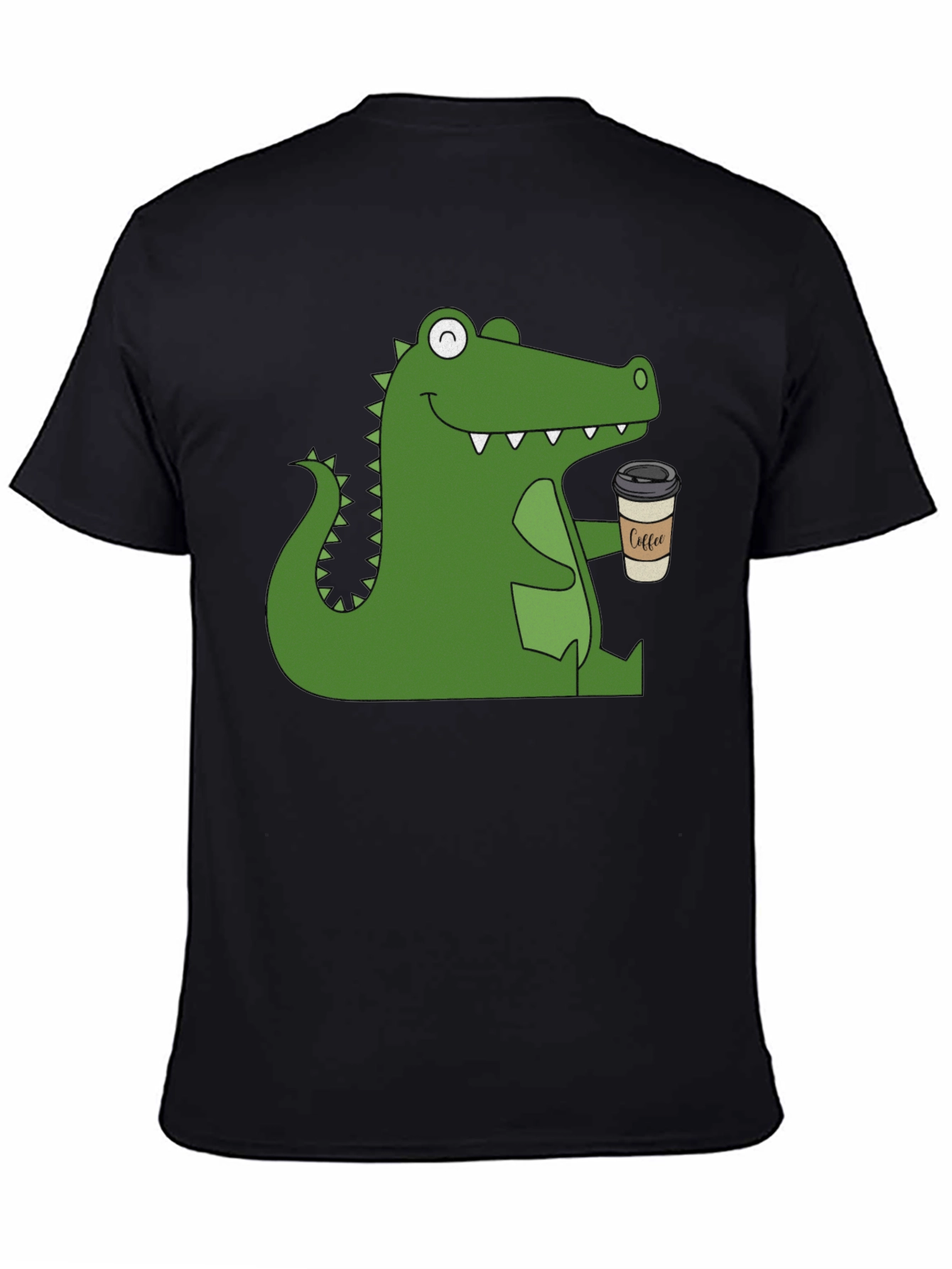 Alligator Coffee Black T-Shirt