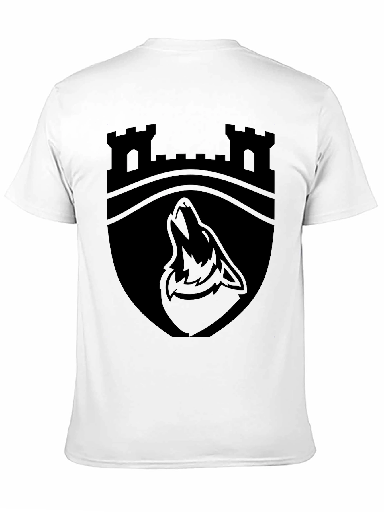 Castle Wolf Crest Black T-Shirt