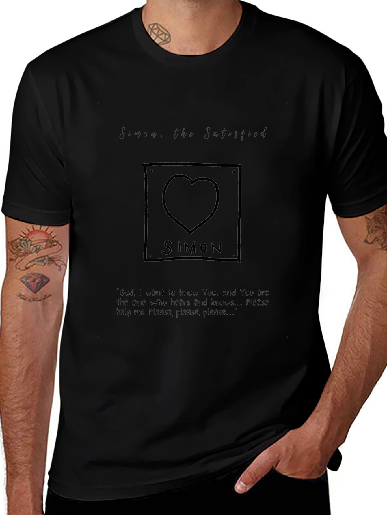 Simon the Satisfied Graphic T-Shirt