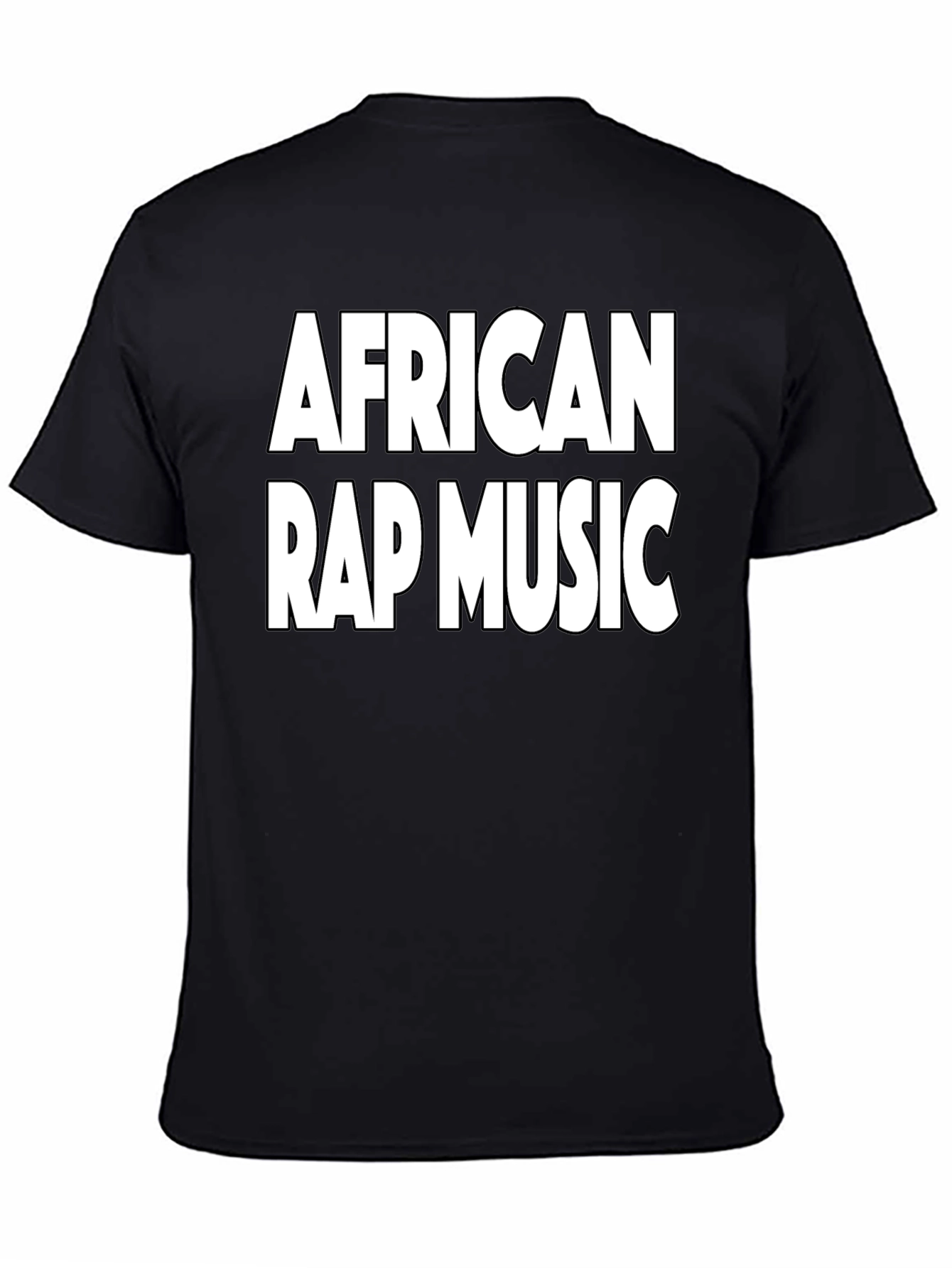 African Rap Music Black Graphic T-Shirt