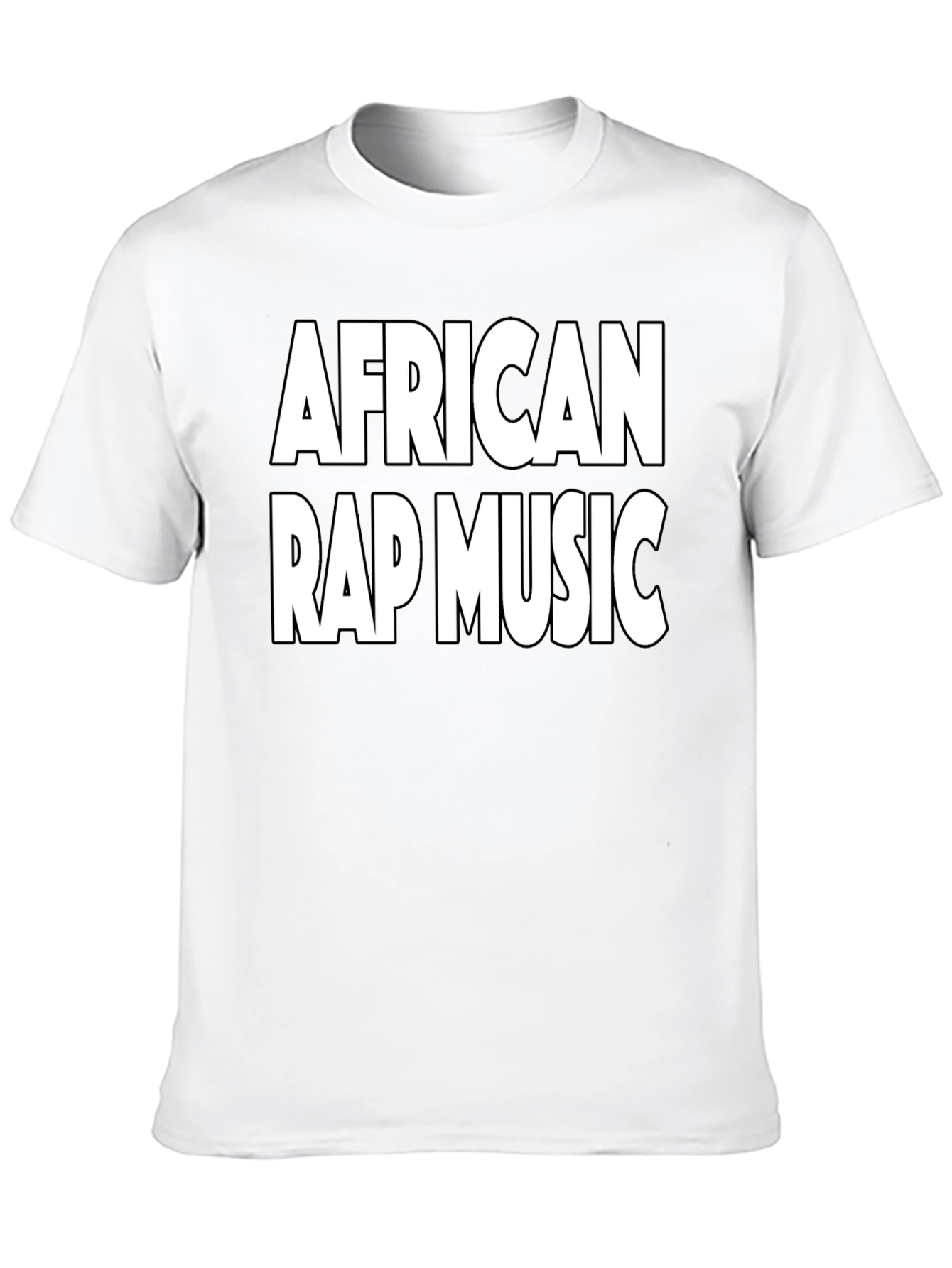 African Rap Music Black Graphic T-Shirt