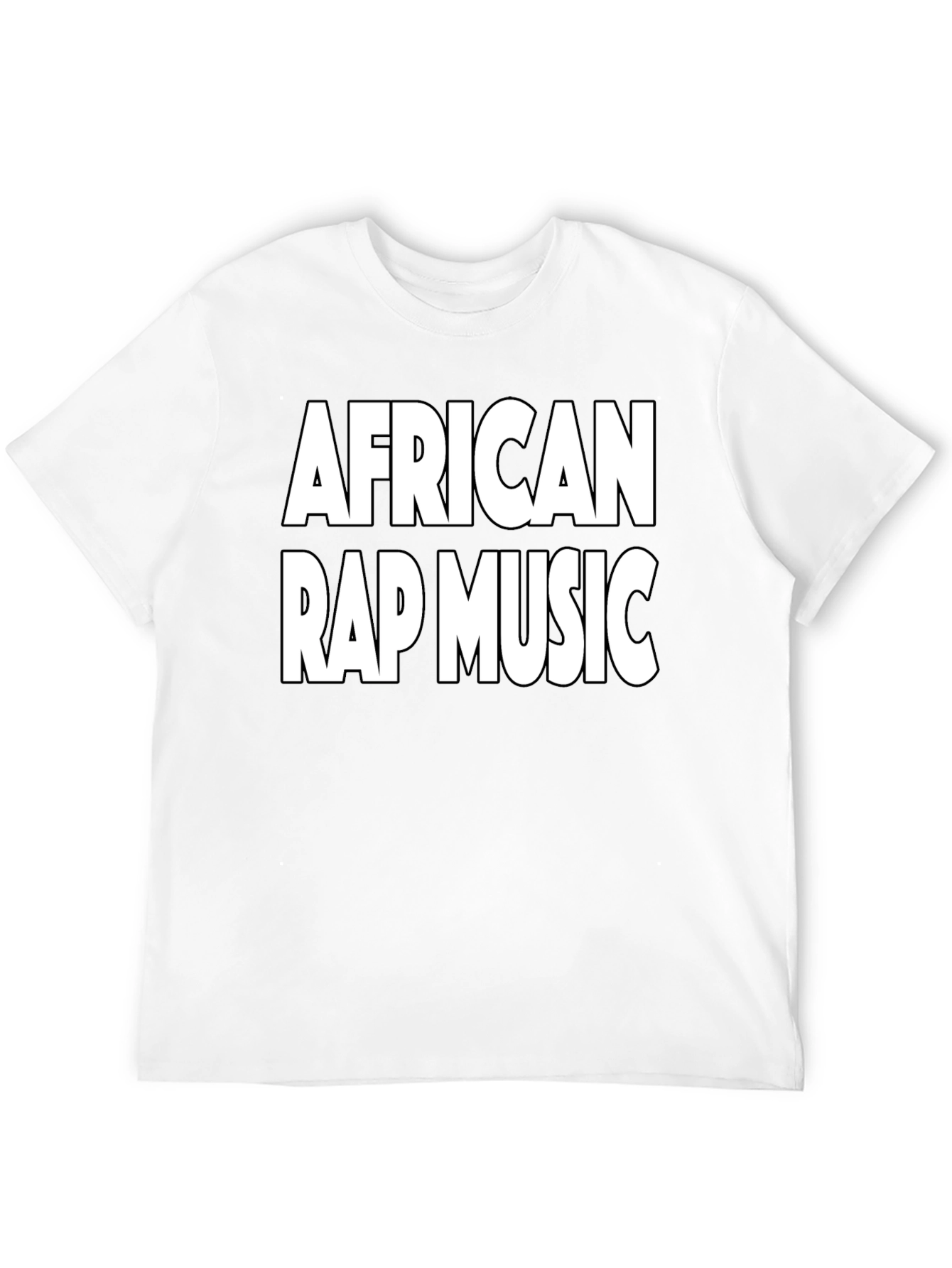 African Rap Music Black Graphic T-Shirt