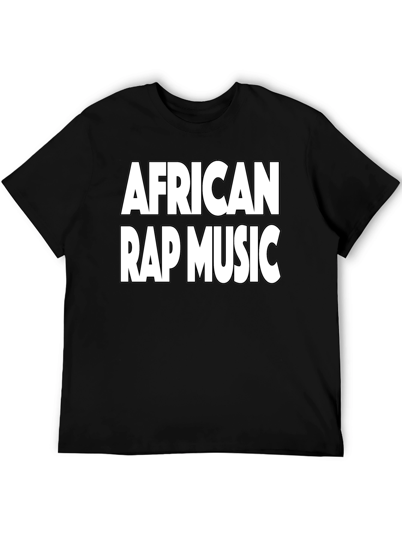 African Rap Music Black Graphic T-Shirt