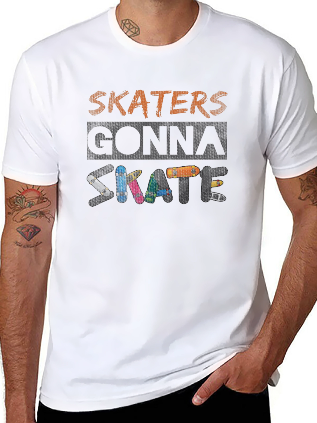 Skaters Gonna Skate Graphic T-Shirt