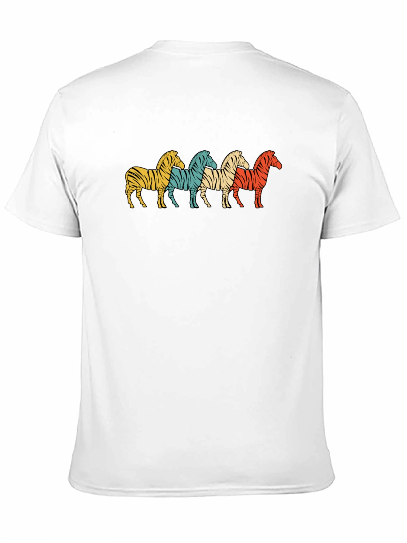 Retro Zebra Stripes Graphic T-Shirt