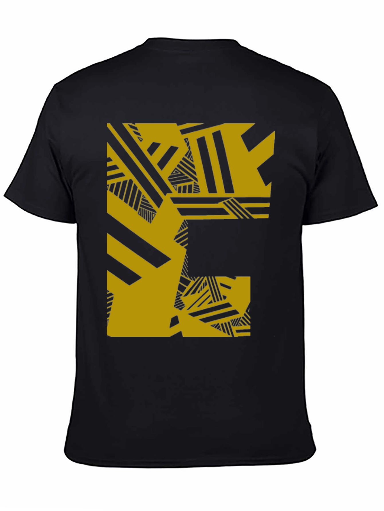 Abstract Graphic Tee - Black