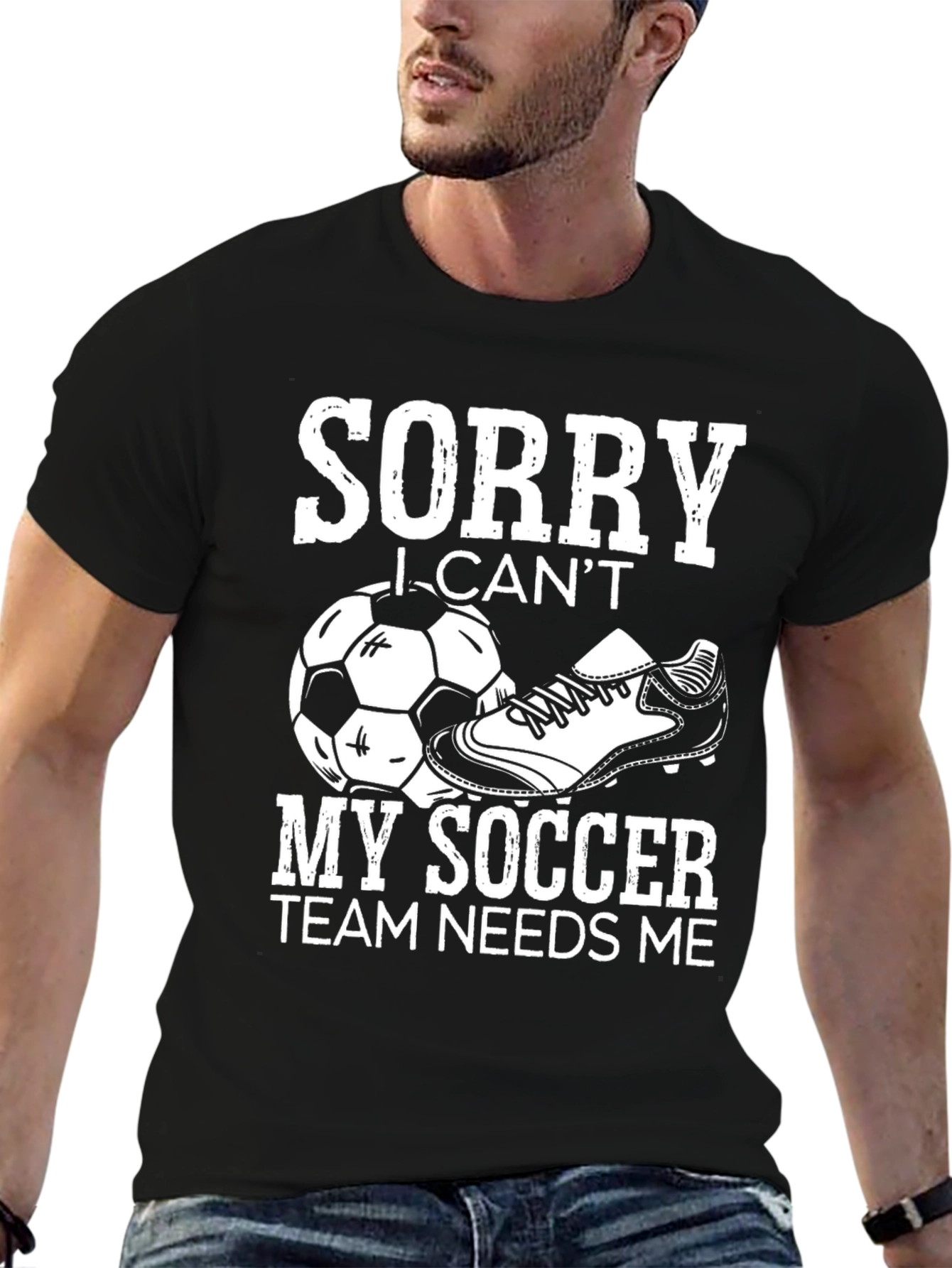 Sorry I Cant Soccer Graphic Tee