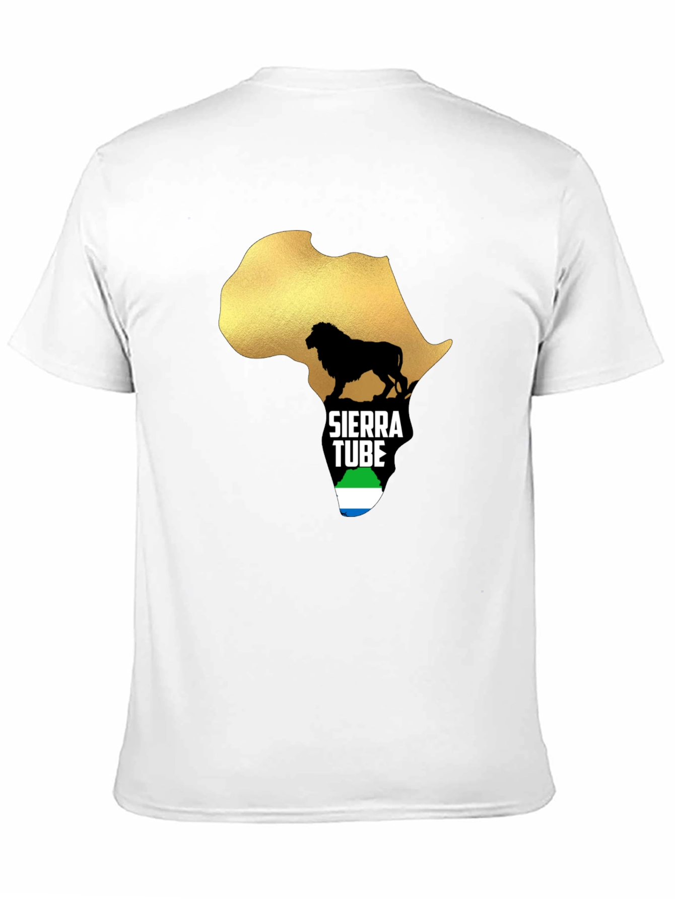 Sierra Leone Pride T-Shirt Africa Lion Design