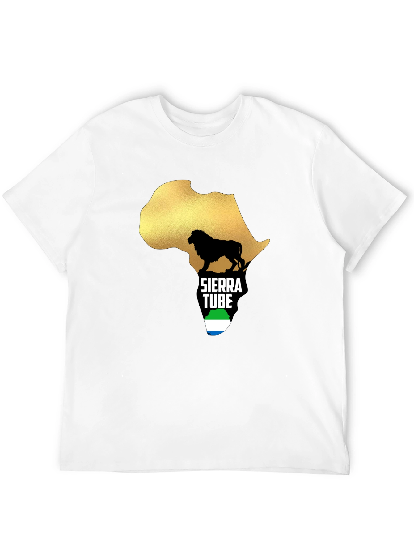Sierra Leone Pride T-Shirt Africa Lion Design