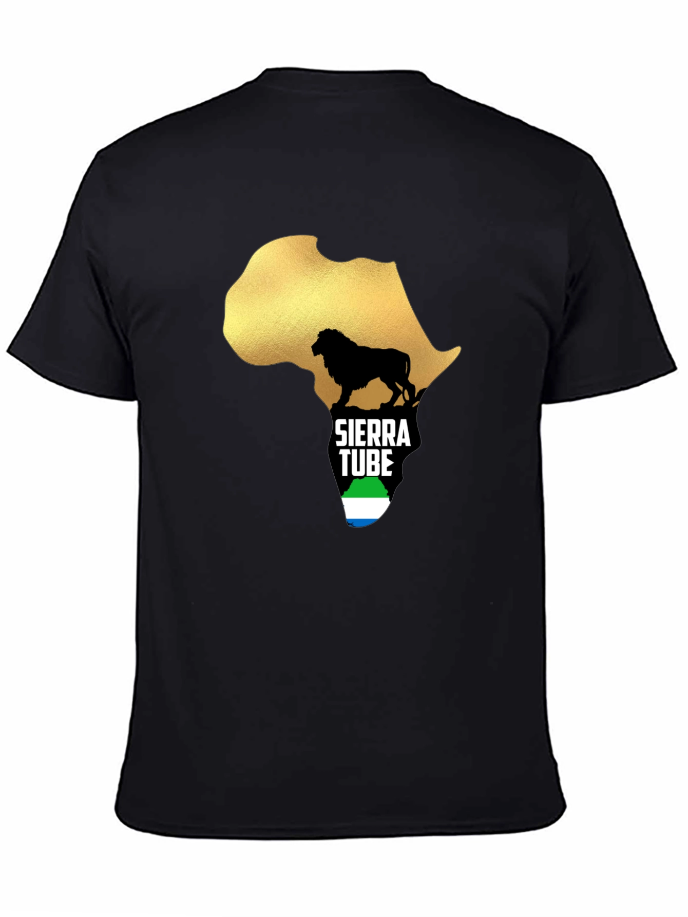 Sierra Leone Pride T-Shirt Africa Lion Design