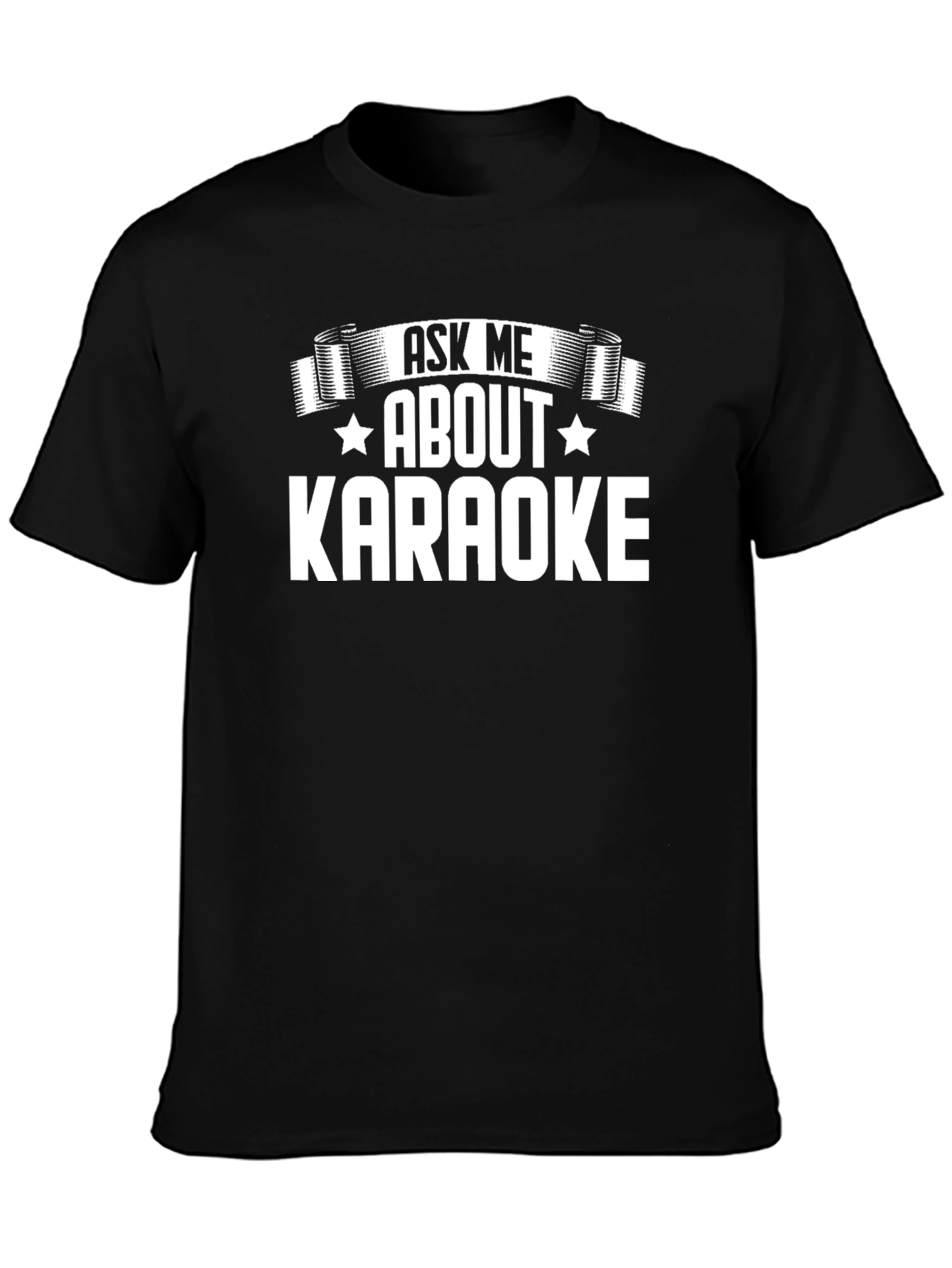 Ask Me About Karaoke Black T-Shirt