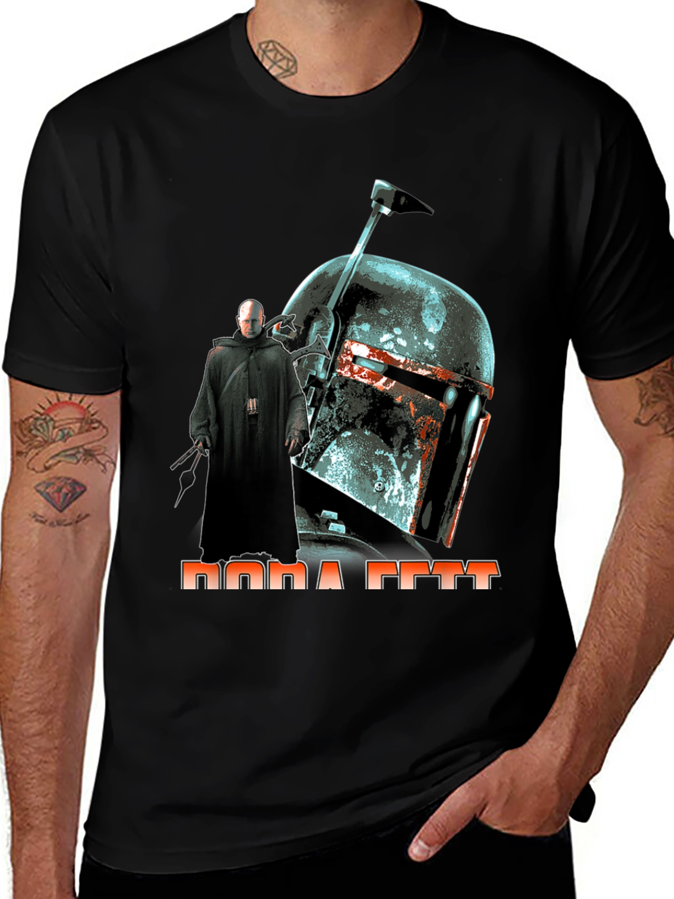 Boba Fett Star Wars Graphic Black T-Shirt