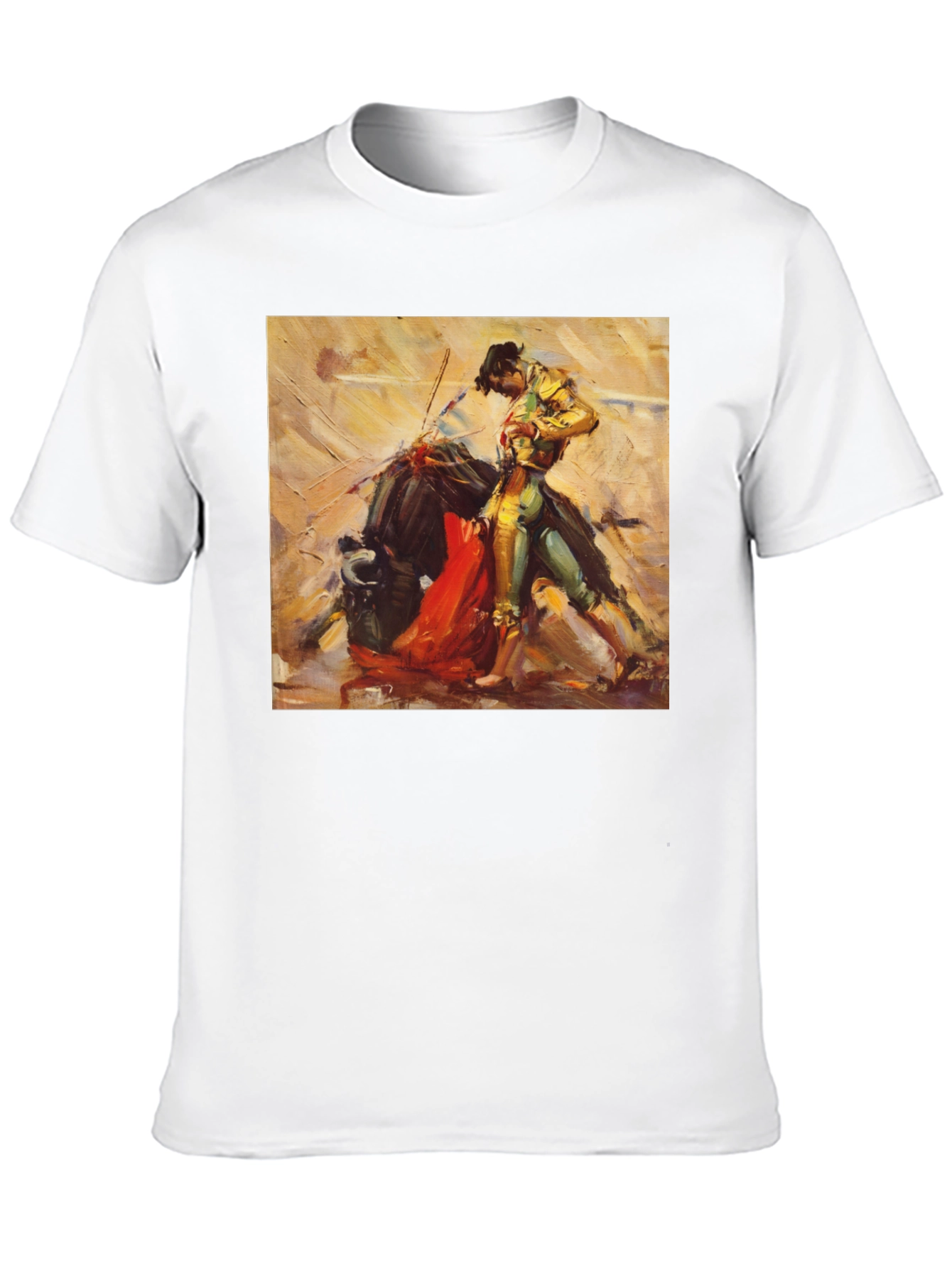 Bullfight Art T-Shirt - Stylish Black Tee