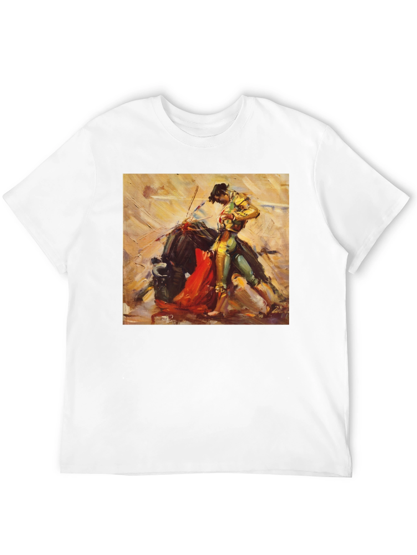 Bullfight Art T-Shirt - Stylish Black Tee