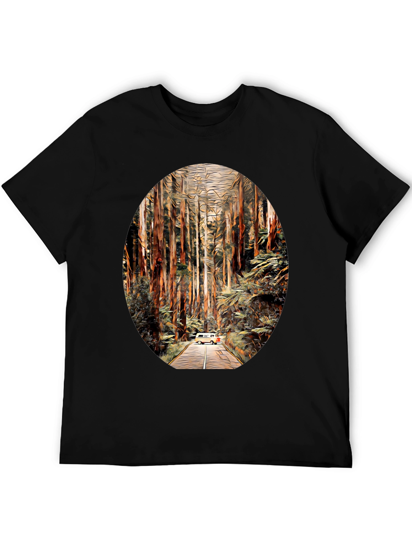Van Life Forest T-Shirt - Adventure Awaits!