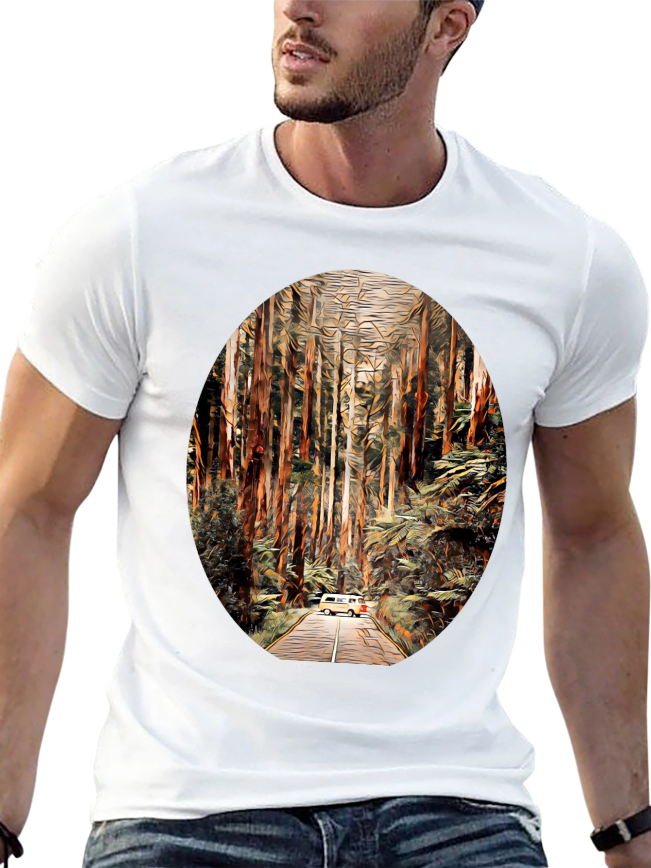 Van Life Forest T-Shirt - Adventure Awaits!